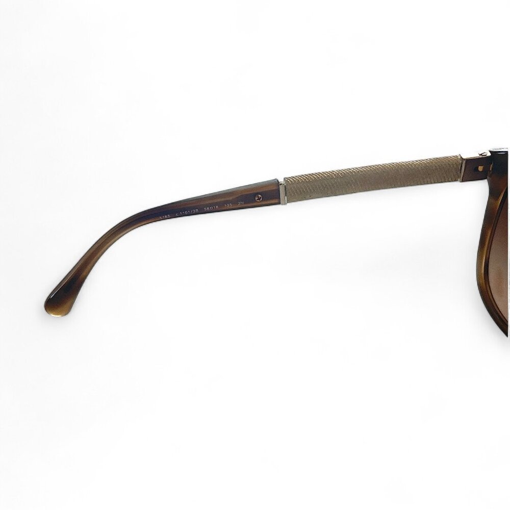 Authentic Chanel Brown Tortoise Frame Wayfarer Ca… - image 5
